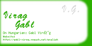 virag gabl business card